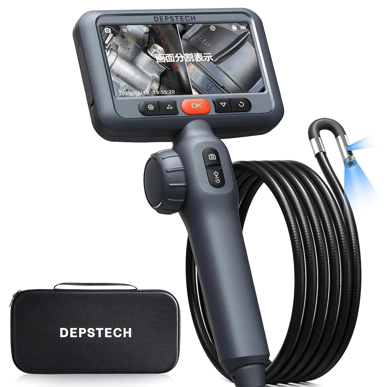Amazon.co.jp: 【デュアルレンズ】 DEPSTECH 先端可動式 ファイバー